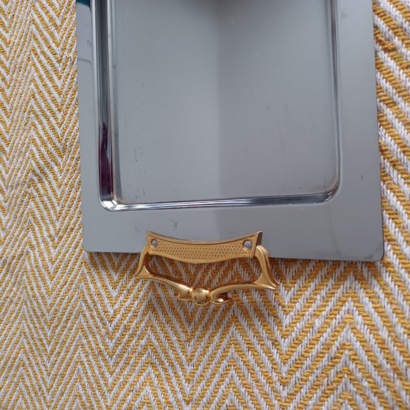 Vintage Kromex Chrome Metal Rectangle Serving Tray - Picture 6 of 7